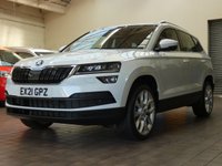 USED 2021 21 SKODA KAROQ 1.5 SE L TSI DSG 5d 148 BHP SAT NAV PART LEATHER HEATED SKODA WARRANTY TILL 2024