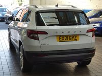 USED 2021 21 SKODA KAROQ 1.5 SE L TSI DSG 5d 148 BHP SAT NAV PART LEATHER HEATED SKODA WARRANTY TILL 2024