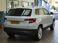 USED 2021 21 SKODA KAROQ 1.5 SE L TSI DSG 5d 148 BHP SAT NAV PART LEATHER HEATED SKODA WARRANTY TILL 2024