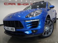 USED 2015 65 PORSCHE MACAN 3.0 TD V6 (258 BHP) S PDK AUTO 4WD (S/S) + PAN ROOF + E/M/HEATED TURBO LEATHERS + CRUISE + MEDIA + OFF ROAD SETTING + SPORTS EXHAUST + XENON-LED  + R/CAMERA + PARK + TINTS + 21