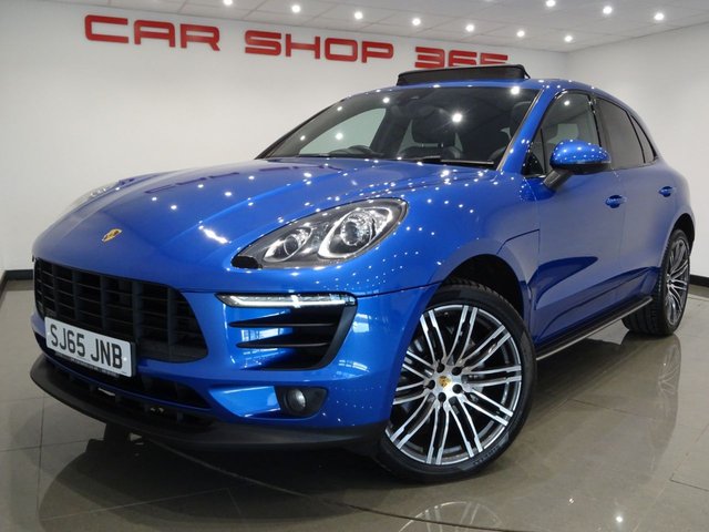 2015 65 Porsche Macan 3.0 TD V6 (258 BHP) S PDK AUTO 4WD (S/S) + PAN ROOF + E/M/HEATED TURBO LEATHERS + CRUISE + MEDIA + OFF ROAD SETTING + SPORTS EXHAUST + XENON-LED  + R/CAMERA + PARK + TINTS + 21