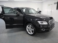 USED 2014 64 AUDI Q5 2.0 TDI QUATTRO S LINE PLUS 5d 175 BHP IN BLACK WITH REAR PRIVACY GLASS AND BLACK INTERIOUR THIS AUDI LOOKS STUNNING