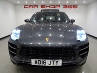 USED 2016 16 PORSCHE MACAN 3.6T TURBO (400 BHP) PDK AUTO 4WD + �&pound;16K EXTRAS + NAV + BOSE + PAN ROOF +  E/H/M LEATHERS + PASM + LEDS PDLS PLUS + SPORTS CHRONO + SPORTS EXHAUST + CRUISE + MEDIA + LANE ASSIST + R/CAMERA + F-R PARK + PRIVACY + POWER BOOT + E/TOWBAR + 21 S PANROOF+21S+PDLSP+CHRONO+CAM+LEATHER+NAV+BOSE+CRUISE