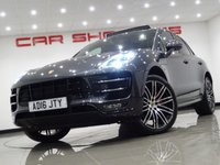 USED 2016 16 PORSCHE MACAN 3.6T TURBO (400 BHP) PDK AUTO 4WD + �&pound;16K EXTRAS + NAV + BOSE + PAN ROOF +  E/H/M LEATHERS + PASM + LEDS PDLS PLUS + SPORTS CHRONO + SPORTS EXHAUST + CRUISE + MEDIA + LANE ASSIST + R/CAMERA + F-R PARK + PRIVACY + POWER BOOT + E/TOWBAR + 21 S PANROOF+21S+PDLSP+CHRONO+CAM+LEATHER+NAV+BOSE+CRUISE