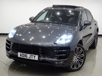 USED 2016 16 PORSCHE MACAN 3.6T TURBO (400 BHP) PDK AUTO 4WD + �&pound;16K EXTRAS + NAV + BOSE + PAN ROOF +  E/H/M LEATHERS + PASM + LEDS PDLS PLUS + SPORTS CHRONO + SPORTS EXHAUST + CRUISE + MEDIA + LANE ASSIST + R/CAMERA + F-R PARK + PRIVACY + POWER BOOT + E/TOWBAR + 21 S PANROOF+21S+PDLSP+CHRONO+CAM+LEATHER+NAV+BOSE+CRUISE