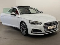 USED 2017 17 AUDI S5 3.0 S5 TFSI QUATTRO 2d 349 BHP Striking Ibis gloss white, fine red nappa leather, diamond design, alcantara door inserts, host 5* factory options giving this spectacular S5 huge road presence and extended driving enhancement