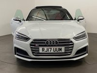 USED 2017 17 AUDI S5 3.0 S5 TFSI QUATTRO 2d 349 BHP Striking Ibis gloss white, fine red nappa leather, diamond design, alcantara door inserts, host 5* factory options giving this spectacular S5 huge road presence and extended driving enhancement