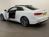 USED 2017 17 AUDI S5 3.0 S5 TFSI QUATTRO 2d 349 BHP Striking Ibis gloss white, fine red nappa leather, diamond design, alcantara door inserts, host 5* factory options giving this spectacular S5 huge road presence and extended driving enhancement