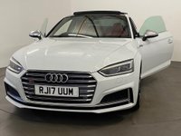 USED 2017 17 AUDI S5 3.0 S5 TFSI QUATTRO 2d 349 BHP Striking Ibis gloss white, fine red nappa leather, diamond design, alcantara door inserts, host 5* factory options giving this spectacular S5 huge road presence and extended driving enhancement