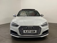 USED 2017 17 AUDI S5 3.0 S5 TFSI QUATTRO 2d 349 BHP Striking Ibis gloss white, fine red nappa leather, diamond design, alcantara door inserts, host 5* factory options giving this spectacular S5 huge road presence and extended driving enhancement
