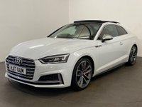 USED 2017 17 AUDI S5 3.0 S5 TFSI QUATTRO 2d 349 BHP Striking Ibis gloss white, fine red nappa leather, diamond design, alcantara door inserts, host 5* factory options giving this spectacular S5 huge road presence and extended driving enhancement