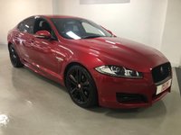 USED 2015 15 JAGUAR XF 2.2 D R-SPORT BLACK 4d 200 BHP * PARKING SENSORS * NAVIGATION *  PRIVACY * CLIMATE * LEATHER * 20 INCH ALLOYS *