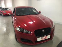 USED 2015 15 JAGUAR XF 2.2 D R-SPORT BLACK 4d 200 BHP * PARKING SENSORS * NAVIGATION *  PRIVACY * CLIMATE * LEATHER * 20 INCH ALLOYS *
