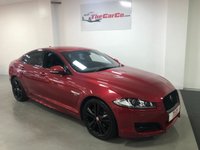 USED 2015 15 JAGUAR XF 2.2 D R-SPORT BLACK 4d 200 BHP * PARKING SENSORS * NAVIGATION *  PRIVACY * CLIMATE * LEATHER * 20 INCH ALLOYS *