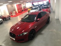 USED 2015 15 JAGUAR XF 2.2 D R-SPORT BLACK 4d 200 BHP * PARKING SENSORS * NAVIGATION *  PRIVACY * CLIMATE * LEATHER * 20 INCH ALLOYS *