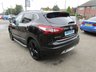 USED 2016 16 NISSAN QASHQAI 1.5 DCI BLACK EDITION 5d 108 BHP Finished in PEARL BLACK with contrasting EBONY BLACK LEATHER HEATED SEATS. The Qashqai is one of the best selling SUV's around at the moment. This Top of the range edition is comfy, easy to drive and has enough space for 5 adults. Features include, Side Steps, Black Alloys, Full heated leather, Sat Nav, Pan Roof, Electric Seats, Reverse Cameras, B/Tooth and much more. Dealer serviced 12657 miles, 20389 miles, 23798 miles and at 46149 miles on arrival. 12 Months MOT.