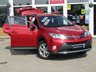 USED 2014 64 TOYOTA RAV4 2.2 D-4D INVINCIBLE 5d 150 BHP Finished in VERMILLION RED METALLIC with Heated Leather Black trim. This Rav4 is a roomy family car with a spacious and well laid out interior. It also has plenty of high spec and with its adjustable rear seats makes it very versitile. Features include DAB Radio, B/Tooth, Power rear Boot, Rear View Camera,18" Alloys, Front and rear parking sensors and much more. Dealer serviced at 5488 miles, 12732 miles, 20464 miles, 33374 miles, 44691 miles, 54170 miles and on arrival at 70553 miles.