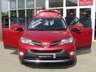 USED 2014 64 TOYOTA RAV4 2.2 D-4D INVINCIBLE 5d 150 BHP Finished in VERMILLION RED METALLIC with Heated Leather Black trim. This Rav4 is a roomy family car with a spacious and well laid out interior. It also has plenty of high spec and with its adjustable rear seats makes it very versitile. Features include DAB Radio, B/Tooth, Power rear Boot, Rear View Camera,18" Alloys, Front and rear parking sensors and much more. Dealer serviced at 5488 miles, 12732 miles, 20464 miles, 33374 miles, 44691 miles, 54170 miles and on arrival at 70553 miles.
