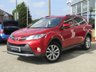 USED 2014 64 TOYOTA RAV4 2.2 D-4D INVINCIBLE 5d 150 BHP Finished in VERMILLION RED METALLIC with Heated Leather Black trim. This Rav4 is a roomy family car with a spacious and well laid out interior. It also has plenty of high spec and with its adjustable rear seats makes it very versitile. Features include DAB Radio, B/Tooth, Power rear Boot, Rear View Camera,18" Alloys, Front and rear parking sensors and much more. Dealer serviced at 5488 miles, 12732 miles, 20464 miles, 33374 miles, 44691 miles, 54170 miles and on arrival at 70553 miles.