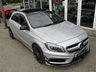 USED 2015 15 MERCEDES-BENZ A-CLASS 2.0 A45 AMG 4MATIC 5d 360 BHP This Great looking, 360BHP, Head Turner, A45 certainly looks smart and sporty, with its slim lights, smooth Aero Pack body panels. There's plenty of room in the front and the back which will suit the average family.  Over &pound;5000 Factory Fitted extras which include AMG Performance Exhaust, Red Brake Calipers, Night Pack, Pan Roof, Full heated leather Sports Seats, 19" Alloys, Sat Nav, B/Tooth and much more. Dealer serviced 8/2/2016 and at 12842 miles, 31062 miles and at 42902 miles.