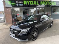 USED 2017 67 MERCEDES-BENZ C-CLASS 3.0 AMG C 43 4MATIC PREMIUM PLUS 2d 362 BHP BIG SPEC + COMMAND/SAT NAV + BLACK/ CRANBERRY RED LEATHER TRIM, HEATED AIR SCALF,  BLUETOOTH + FULL SERVICE HISTORY + PADDLE SHIFT STEERING WHEEL + HEATED MEMORY DRIVERS AND PASSENGER SEATS + ILLUMINATED SILL PLATES + 360 ALL ROUND CAMERAS WITH REVERSING CAMERA, ETC