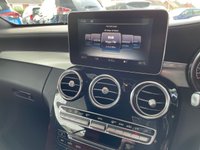 USED 2017 67 MERCEDES-BENZ C-CLASS 3.0 AMG C 43 4MATIC PREMIUM PLUS 2d 362 BHP BIG SPEC + COMMAND/SAT NAV + BLACK/ CRANBERRY RED LEATHER TRIM, HEATED AIR SCALF,  BLUETOOTH + FULL SERVICE HISTORY + PADDLE SHIFT STEERING WHEEL + HEATED MEMORY DRIVERS AND PASSENGER SEATS + ILLUMINATED SILL PLATES + 360 ALL ROUND CAMERAS WITH REVERSING CAMERA, ETC