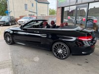 USED 2017 67 MERCEDES-BENZ C-CLASS 3.0 AMG C 43 4MATIC PREMIUM PLUS 2d 362 BHP BIG SPEC + COMMAND/SAT NAV + BLACK/ CRANBERRY RED LEATHER TRIM, HEATED AIR SCALF,  BLUETOOTH + FULL SERVICE HISTORY + PADDLE SHIFT STEERING WHEEL + HEATED MEMORY DRIVERS AND PASSENGER SEATS + ILLUMINATED SILL PLATES + 360 ALL ROUND CAMERAS WITH REVERSING CAMERA, ETC