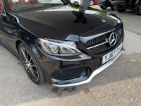 USED 2017 67 MERCEDES-BENZ C-CLASS 3.0 AMG C 43 4MATIC PREMIUM PLUS 2d 362 BHP BIG SPEC + COMMAND/SAT NAV + BLACK/ CRANBERRY RED LEATHER TRIM, HEATED AIR SCALF,  BLUETOOTH + FULL SERVICE HISTORY + PADDLE SHIFT STEERING WHEEL + HEATED MEMORY DRIVERS AND PASSENGER SEATS + ILLUMINATED SILL PLATES + 360 ALL ROUND CAMERAS WITH REVERSING CAMERA, ETC