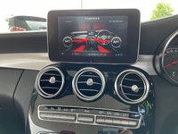 USED 2017 67 MERCEDES-BENZ C-CLASS 3.0 AMG C 43 4MATIC PREMIUM PLUS 2d 362 BHP BIG SPEC + COMMAND/SAT NAV + BLACK/ CRANBERRY RED LEATHER TRIM, HEATED AIR SCALF,  BLUETOOTH + FULL SERVICE HISTORY + PADDLE SHIFT STEERING WHEEL + HEATED MEMORY DRIVERS AND PASSENGER SEATS + ILLUMINATED SILL PLATES + 360 ALL ROUND CAMERAS WITH REVERSING CAMERA, ETC