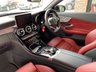 USED 2017 67 MERCEDES-BENZ C-CLASS 3.0 AMG C 43 4MATIC PREMIUM PLUS 2d 362 BHP BIG SPEC + COMMAND/SAT NAV + BLACK/ CRANBERRY RED LEATHER TRIM, HEATED AIR SCALF,  BLUETOOTH + FULL SERVICE HISTORY + PADDLE SHIFT STEERING WHEEL + HEATED MEMORY DRIVERS AND PASSENGER SEATS + ILLUMINATED SILL PLATES + 360 ALL ROUND CAMERAS WITH REVERSING CAMERA, ETC