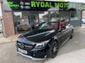 USED 2017 67 MERCEDES-BENZ C-CLASS 3.0 AMG C 43 4MATIC PREMIUM PLUS 2d 362 BHP BIG SPEC + COMMAND/SAT NAV + BLACK/ CRANBERRY RED LEATHER TRIM, HEATED AIR SCALF,  BLUETOOTH + FULL SERVICE HISTORY + PADDLE SHIFT STEERING WHEEL + HEATED MEMORY DRIVERS AND PASSENGER SEATS + ILLUMINATED SILL PLATES + 360 ALL ROUND CAMERAS WITH REVERSING CAMERA, ETC