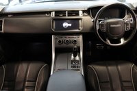 USED 2017 LAND ROVER RANGE ROVER SPORT 5.0 V8 SVR 5d 543 BHP FINISHED IN A STUNNING PREMIUM METALLIC BLUE, COMPLIMENTED WITH BLACK ELECTRIC ADJUSTABLE HEATED LEATHER SPORT SEATS WITH MEMORY PROGRAM + BEAUTIFUL, HUGE SPECIFICATION 4 WHEEL DRIVE + COMES WITH A FAULTLESS FULL SERVICE HISTORY + PANORAMIC GLASS SUNROOF + MERIDIAN AUDIO SYSTEM  + 22 INCH SPLIT SPOKE ALLOY WHEELS IN SATIN BLACK + SATELLITE NAVIGATION + FRONT AND REAR HEATED SEATS + REVERSING CAMERA + FRONT AND REAR PARKING SENSORS + BLUETOOTH INCLUDING MEDIA STREAMING + DIGITAL DASH DISPLAY