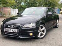 USED 2009 59 AUDI A4 2.0L TDI S LINE 4d 141 BHP 