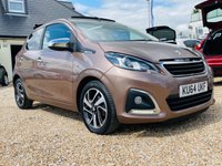 USED 2014 64 PEUGEOT 108 1.2 ALLURE TOP CONVERTIBLE Superb Electric Soft top Convertible 5 door