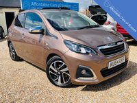 USED 2014 64 PEUGEOT 108 1.2 ALLURE TOP CONVERTIBLE Superb Electric Soft top Convertible 5 door