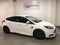 USED 2014 14 FORD FOCUS 2.0 ST-3 5d 247 BHP * PRIVACY GLASS * CLIMATE CONTROL* PARKING SENSORS * 18 INCH ALLOYS * LEATHER TRIM *