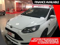 USED 2014 14 FORD FOCUS 2.0 ST-3 5d 247 BHP * PRIVACY GLASS * CLIMATE CONTROL* PARKING SENSORS * 18 INCH ALLOYS * LEATHER TRIM *