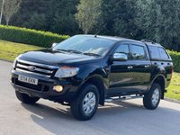 USED 2014 14 FORD RANGER 2.2 XLT 4X4 DCB TDCI 4d 148 BHP CANOPY + TOW BAR + FULL HISTORY
