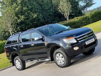 USED 2014 14 FORD RANGER 2.2 XLT 4X4 DCB TDCI 4d 148 BHP CANOPY + TOW BAR + FULL HISTORY