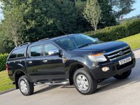 USED 2014 14 FORD RANGER 2.2 XLT 4X4 DCB TDCI 4d 148 BHP CANOPY + TOW BAR + FULL HISTORY