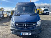 USED 2015 65 MERCEDES-BENZ SPRINTER 2.1 313 CDI MWB 129 BHP REAR BUILT IN SHELVING + TOW BAR +