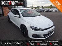 USED 2014 64 VOLKSWAGEN SCIROCCO 2.0 GT TDI BLUEMOTION TECHNOLOGY 2d 150 BHP FULLY SERVICED + 1 YEAR MOT