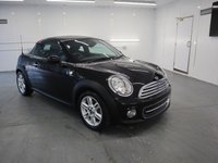 USED 2015 64 MINI COUPE 1.6 COOPER 2d 120 BHP MINI COOPER AUTO IN BLACK WITH ONLY 8,000 MILES. CHILLI PACK PLUS.............