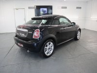USED 2015 64 MINI COUPE 1.6 COOPER 2d 120 BHP MINI COOPER AUTO IN BLACK WITH ONLY 8,000 MILES. CHILLI PACK PLUS.............