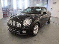 USED 2015 64 MINI COUPE 1.6 COOPER 2d 120 BHP MINI COOPER AUTO IN BLACK WITH ONLY 8,000 MILES. CHILLI PACK PLUS.............