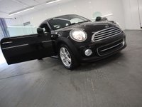 USED 2015 64 MINI COUPE 1.6 COOPER 2d 120 BHP MINI COOPER AUTO IN BLACK WITH ONLY 8,000 MILES. CHILLI PACK PLUS.............