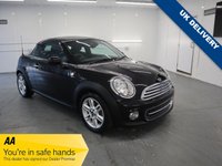 USED 2015 64 MINI COUPE 1.6 COOPER 2d 120 BHP MINI COOPER AUTO IN BLACK WITH ONLY 8,000 MILES. CHILLI PACK PLUS.............