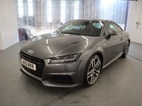 USED 2016 16 AUDI TT 1.8 TFSI S LINE 2d 178 BHP ONE PREVIOUS KEEPER AND SERVICE RECORD SHOWING SERVICE FROM 2017 TO DEC 2020 THIS IS A STUNNING TT IN GREY.