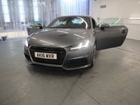 USED 2016 16 AUDI TT 1.8 TFSI S LINE 2d 178 BHP ONE PREVIOUS KEEPER AND SERVICE RECORD SHOWING SERVICE FROM 2017 TO DEC 2020 THIS IS A STUNNING TT IN GREY.