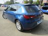 USED 2013 63 SEAT LEON 1.6 TDI SE 5d 105 BHP Finished in APOLLO BLUE METALIC with contrasting GREY CLOTH trim. This SEAT LEON is a gopod sized hatch which means it's more practical for families than first appears. This great value car has features which include Zero Road Tax, Sat Nav, DAB Radio, LED Day Lights, Cruise Control, B/Tooth, Alloys and much more. Dealer serviced at 16963 miles, 26306 miles, 30870 miles and on arrival at 48353 miles. 12 Months MOT.